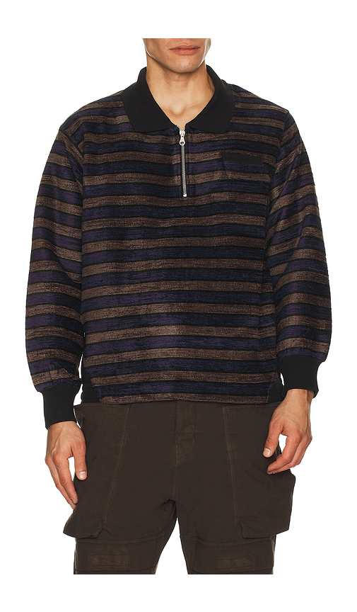 Le PÃ¨re Le PÃ©re Teddy Polo Jumper in Blue,Brown. S. Also in