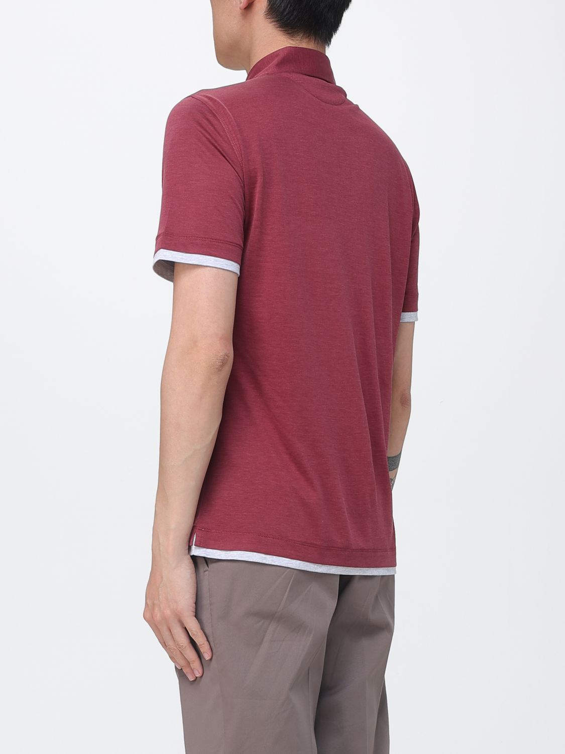 Polo Shirt Men color Red