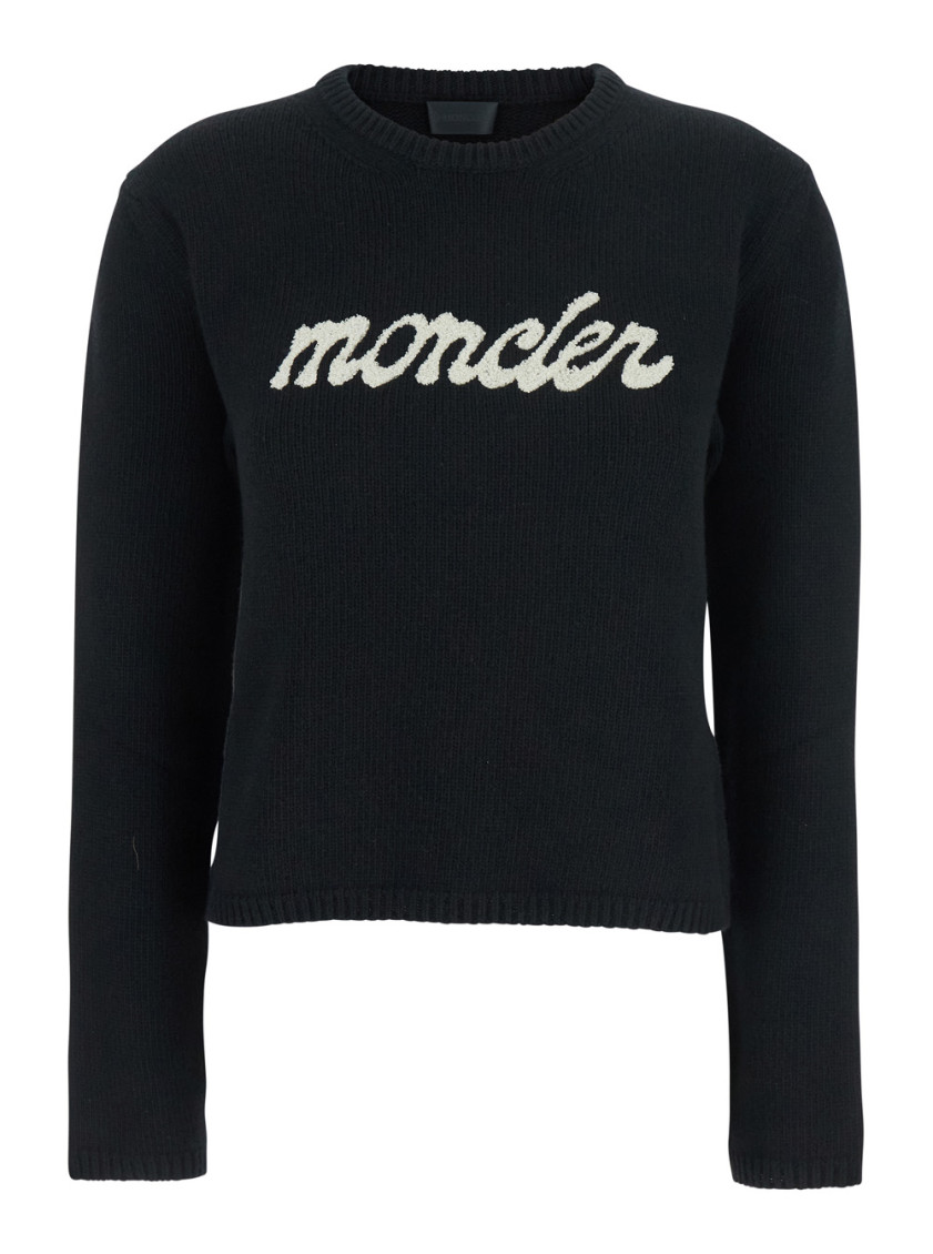 Moncler - crew neck long sleeve knit top
