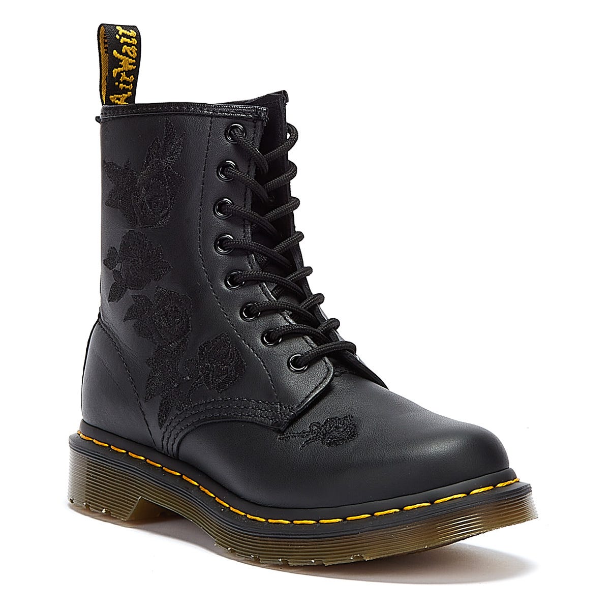 Dr. Martens 1460 Vonda Mono Floral Softy Women's Black Boot