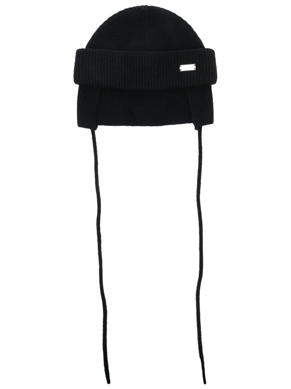 Chime knitted wool beanie - Black