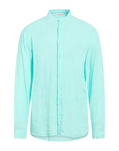 Man Shirt Light green Size XXL Linen