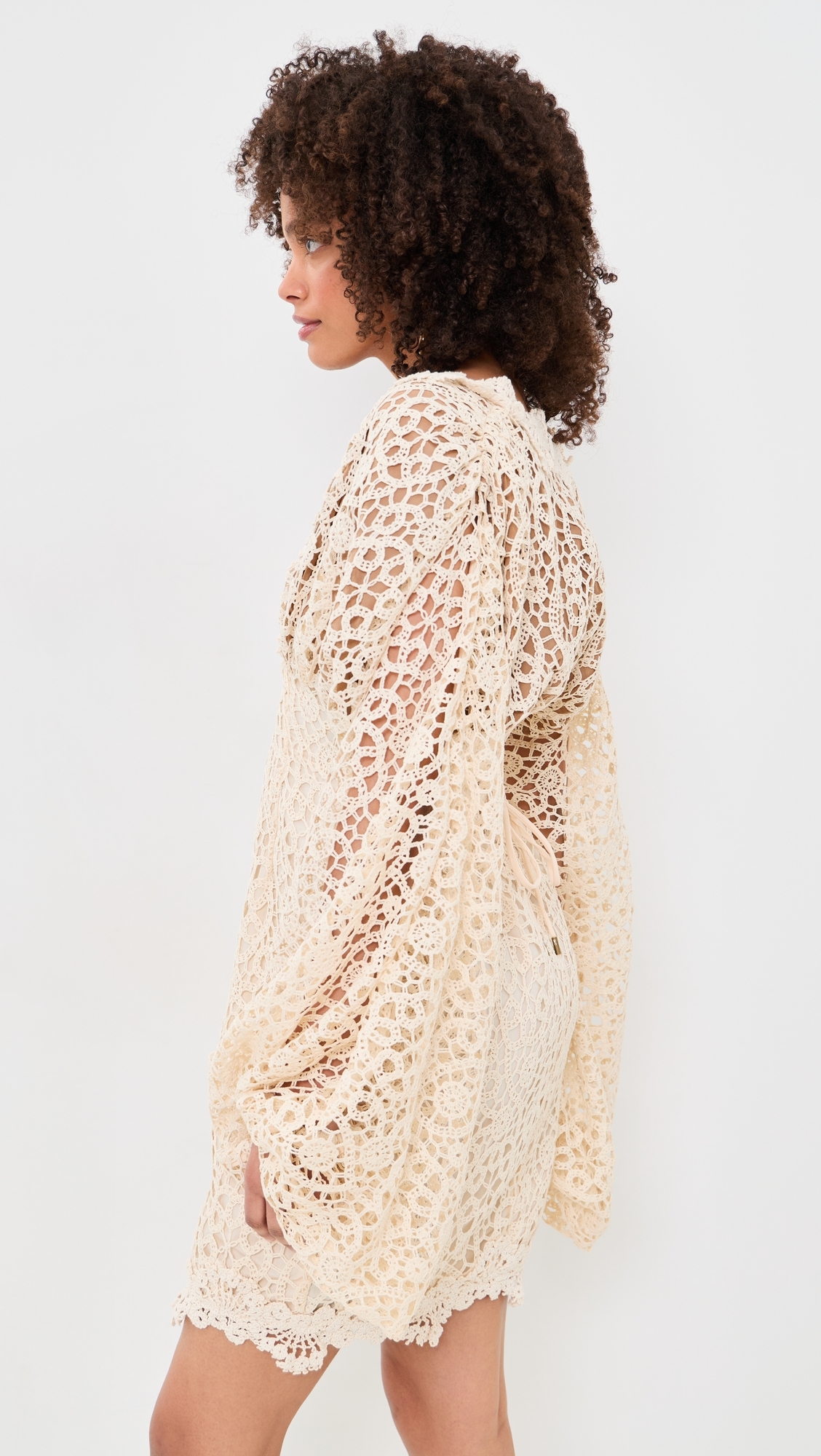Dani Mini Lace Dress Ivory