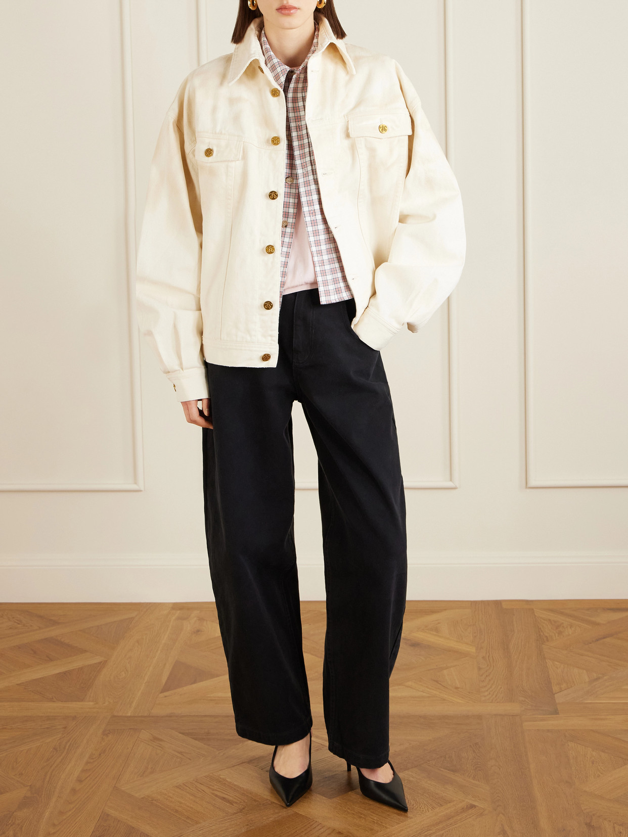 Chavela Checked Woven Shirt - Red
