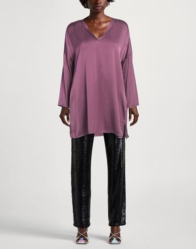 Manila Grace Woman Top Mauve Size 6 Viscose