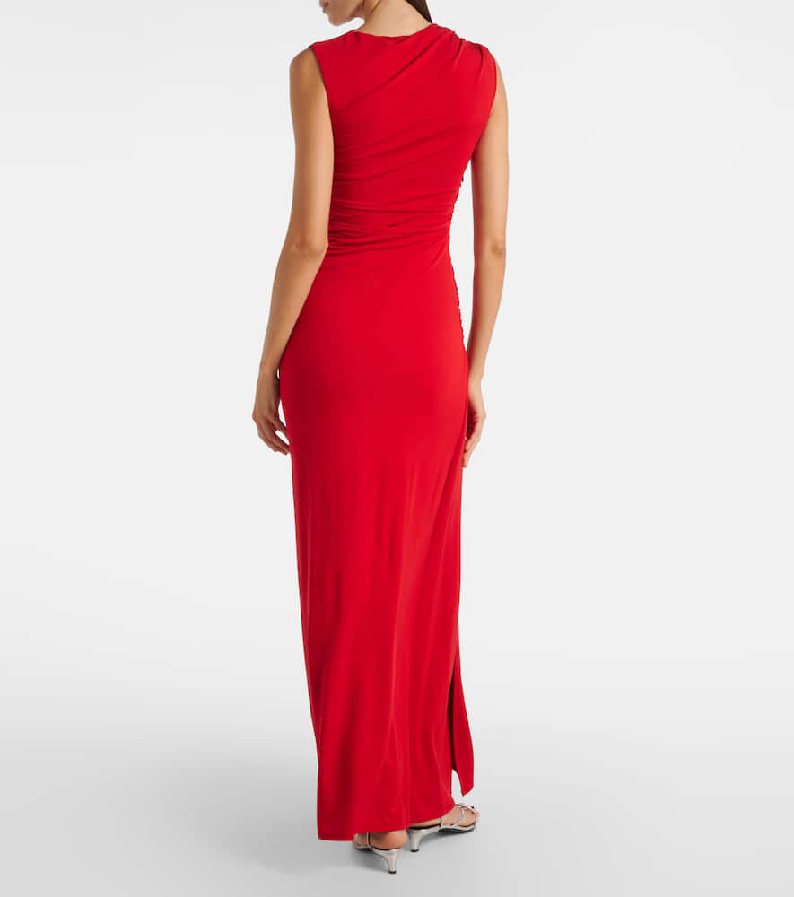 Blain gathered jersey gown
