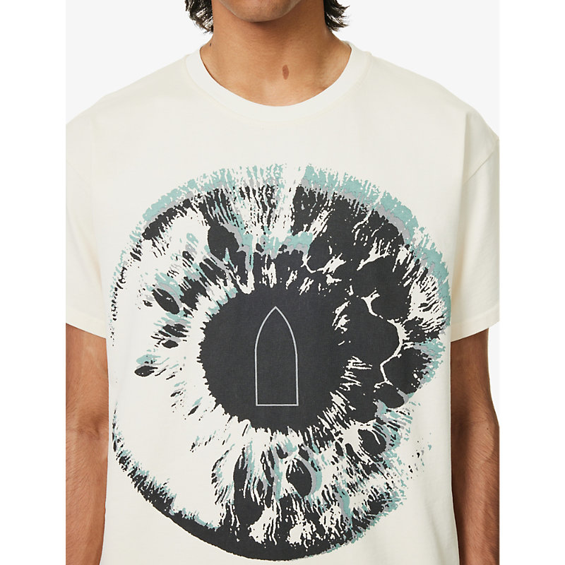 Mens Ivory Eye Graphic-print Cotton-jersey T-shirt