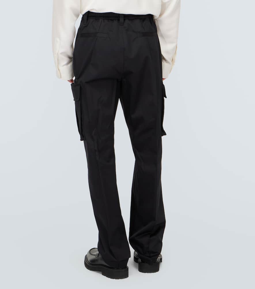 Cotton gabardine cargo pants