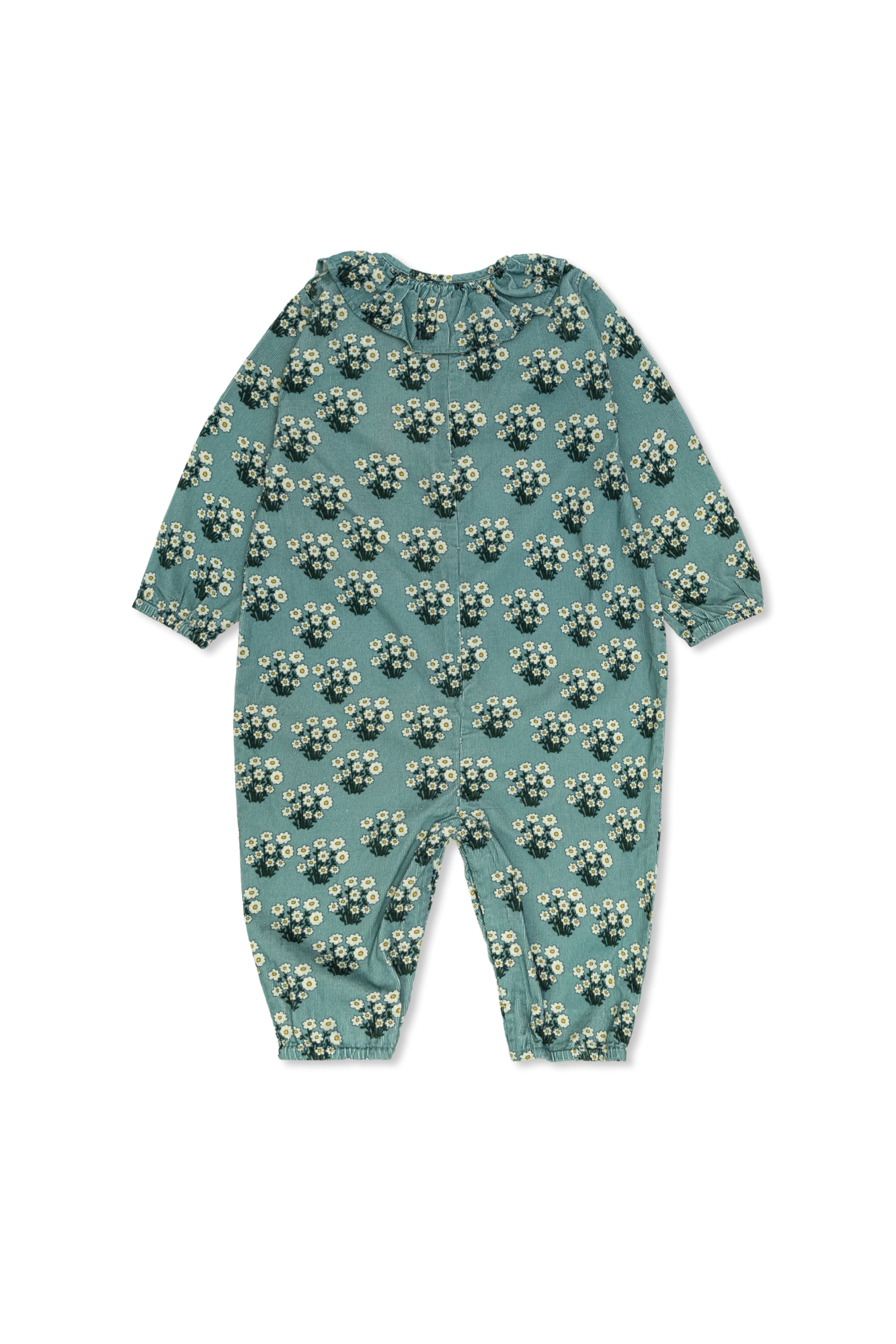 Floral Print Jumpsuit, Unisex, Green