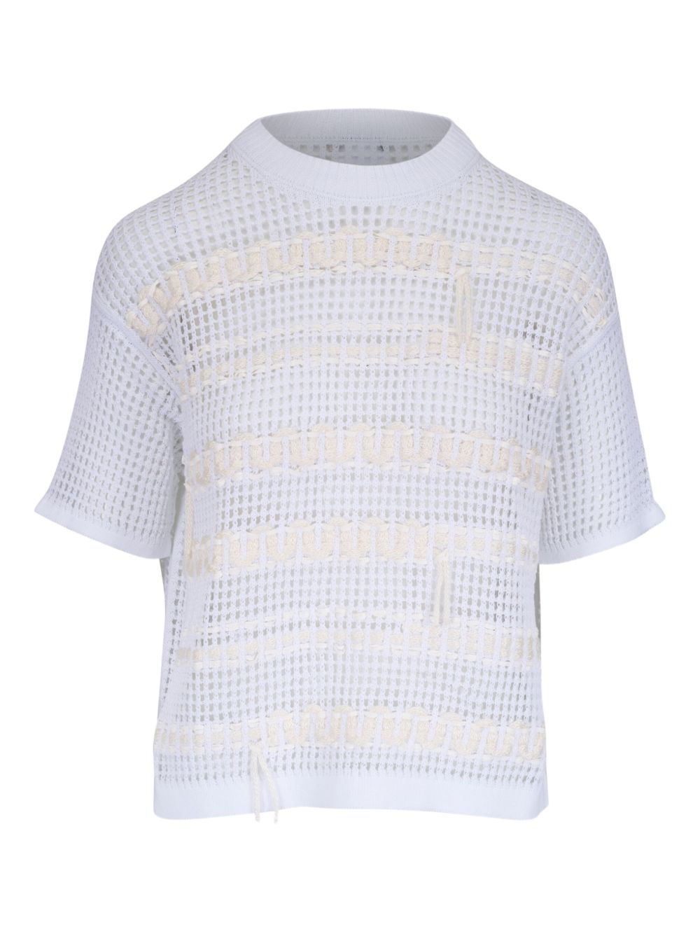 Lafayette 148 hand-embroidered cotton T-shirt - White