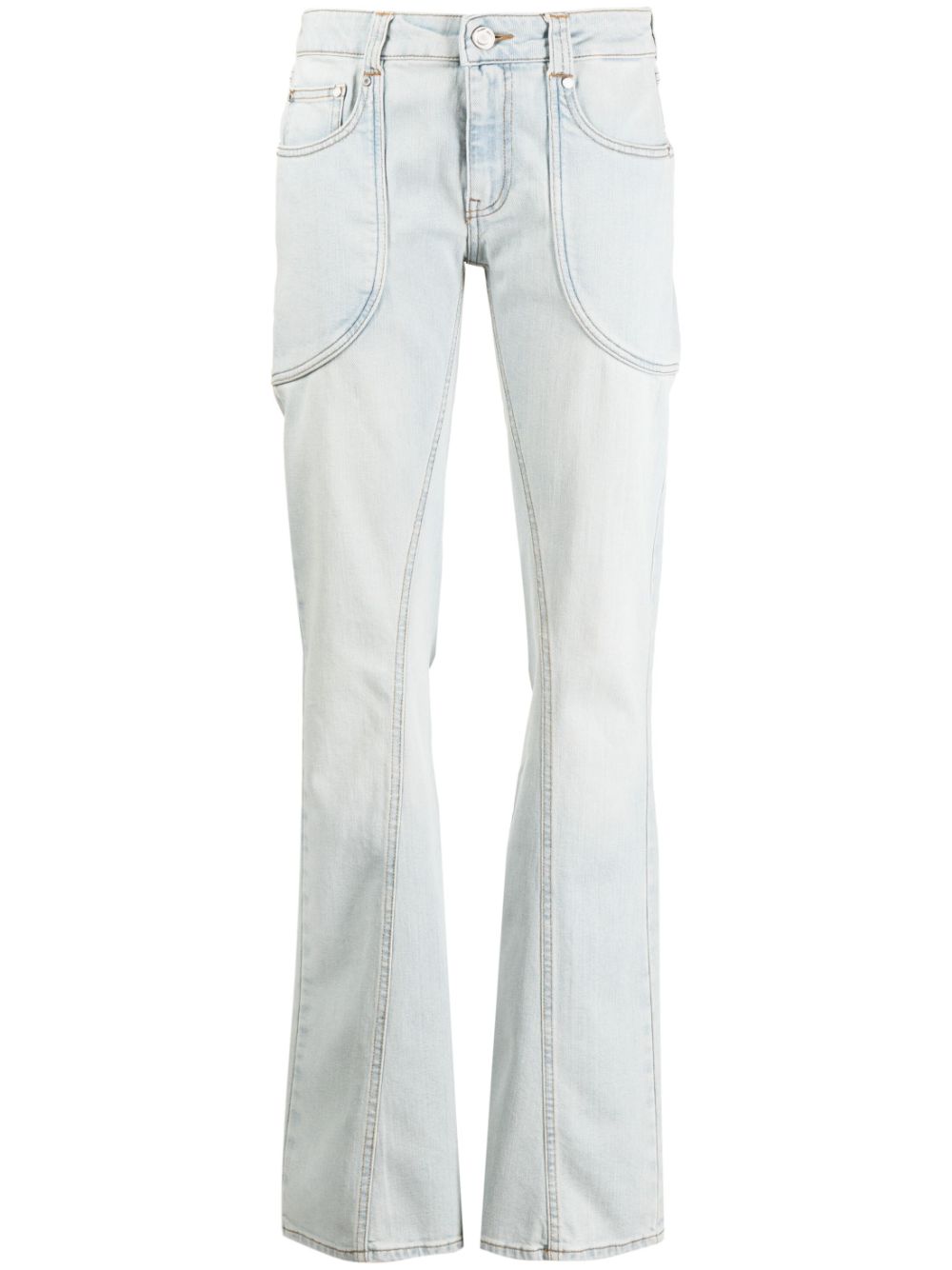 Panelled flared jeans - Blue