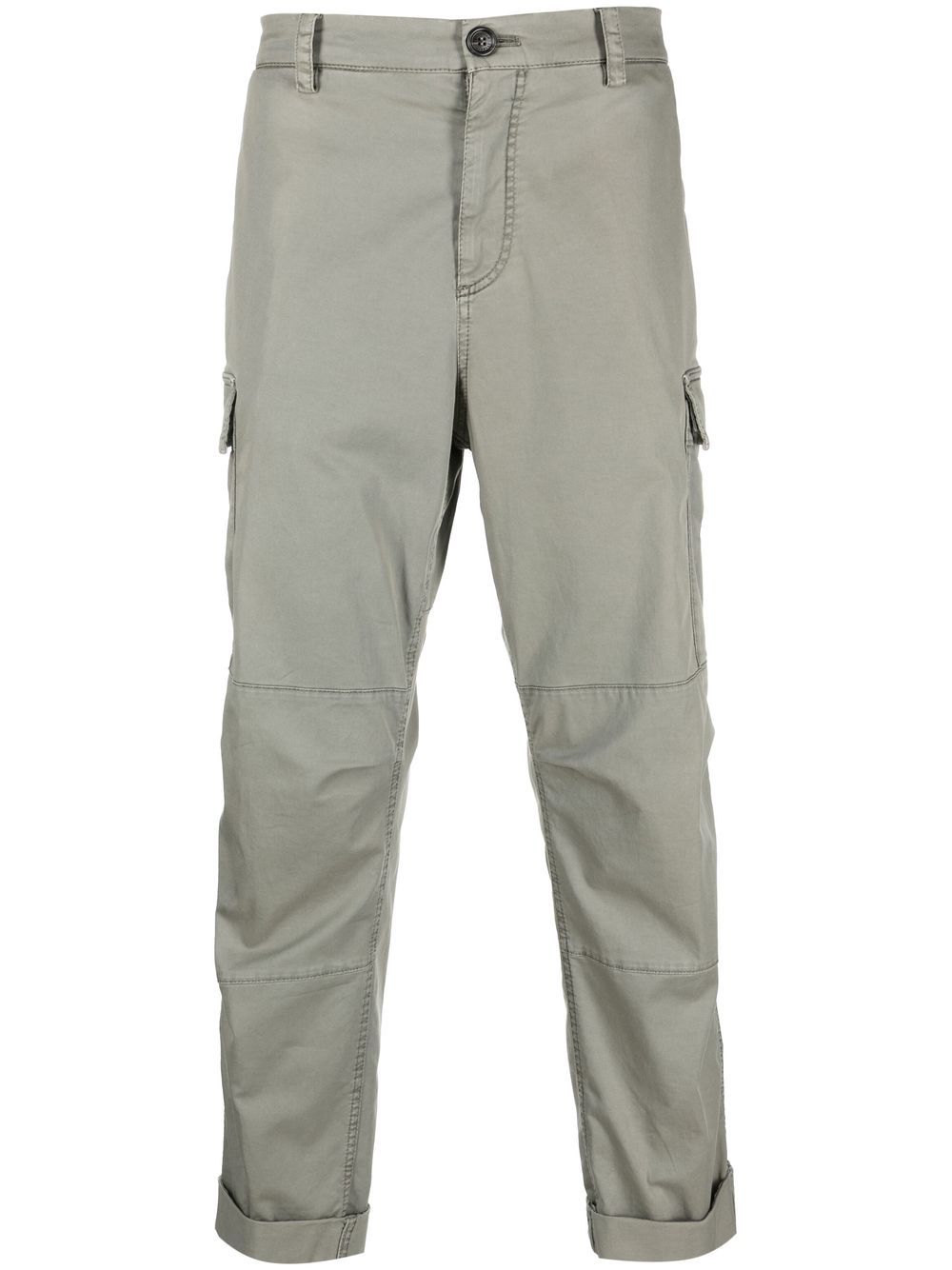 Tapered-leg cargo trousers - Green