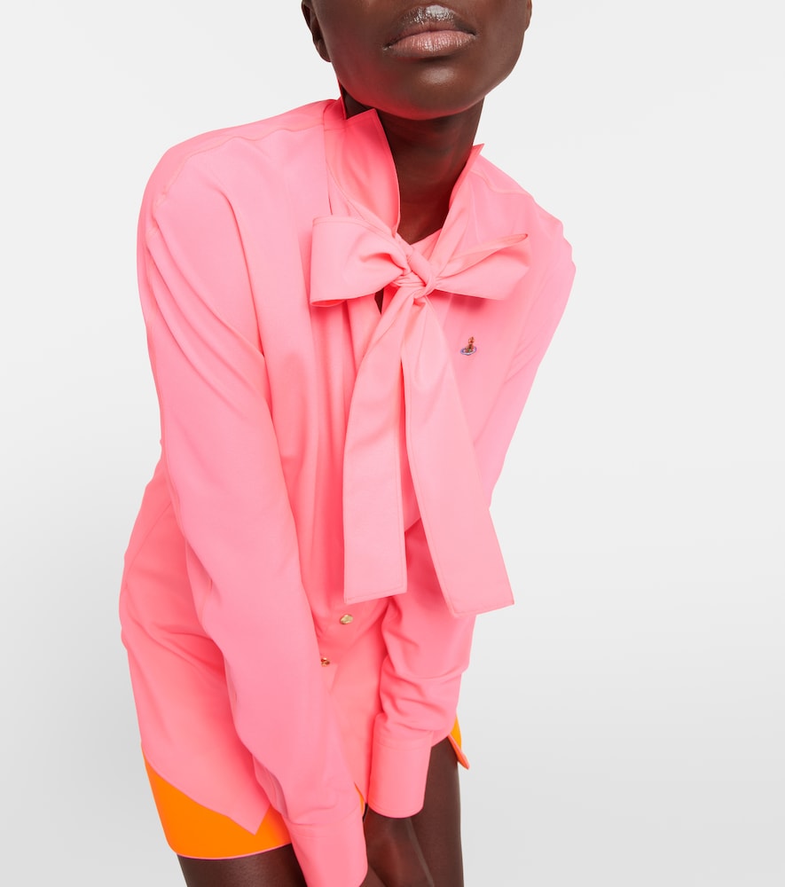Vivienne Westwood Tie-neck crêpe blouse