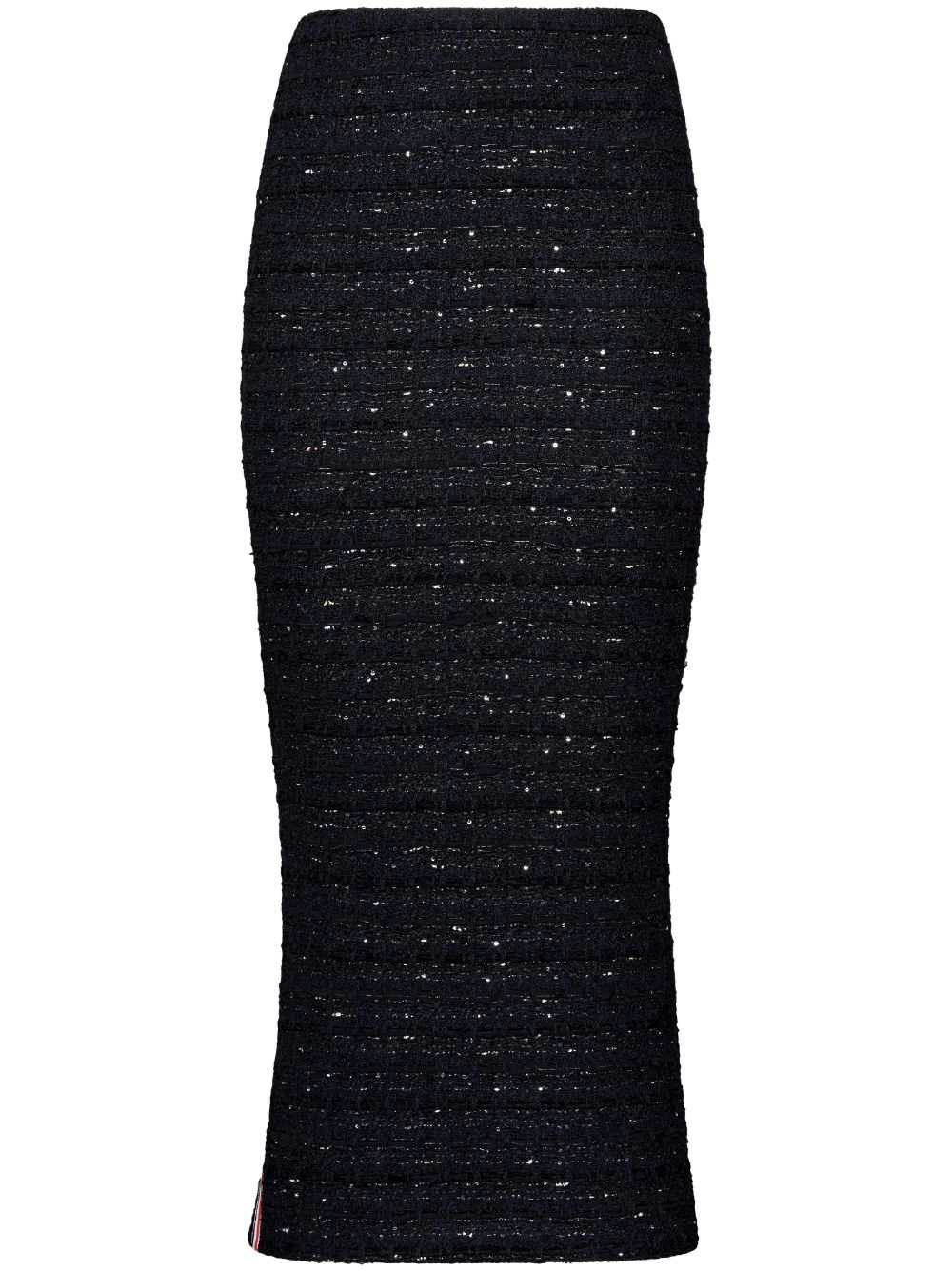 Tweed pencil skirt - Black