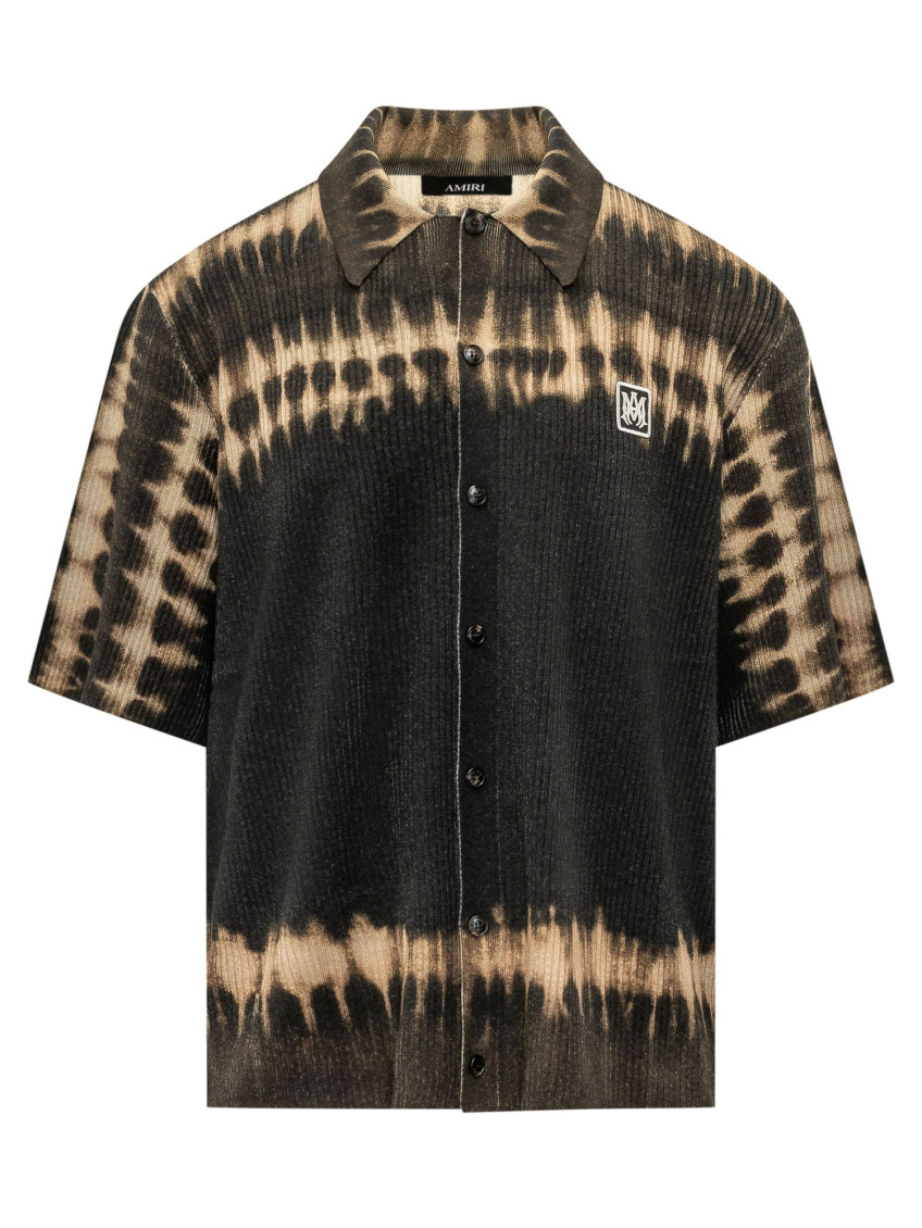 Black Relaxed Tie-Dye Shirt