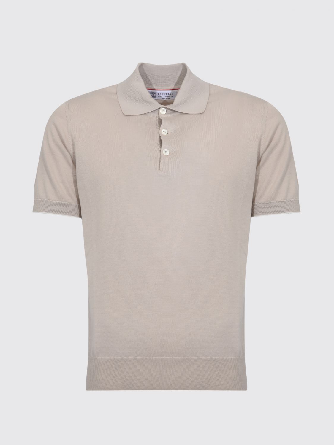 Knitted polo shirt - Grey