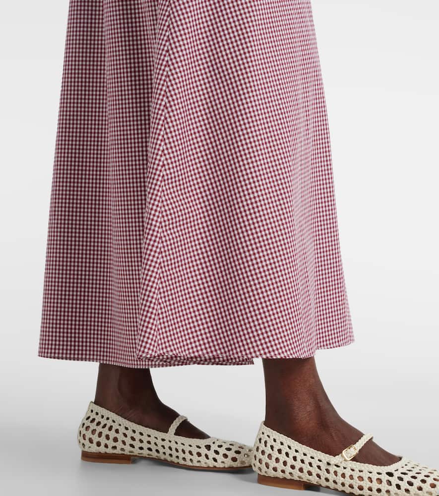Eudora shirred cotton-blend maxi dress