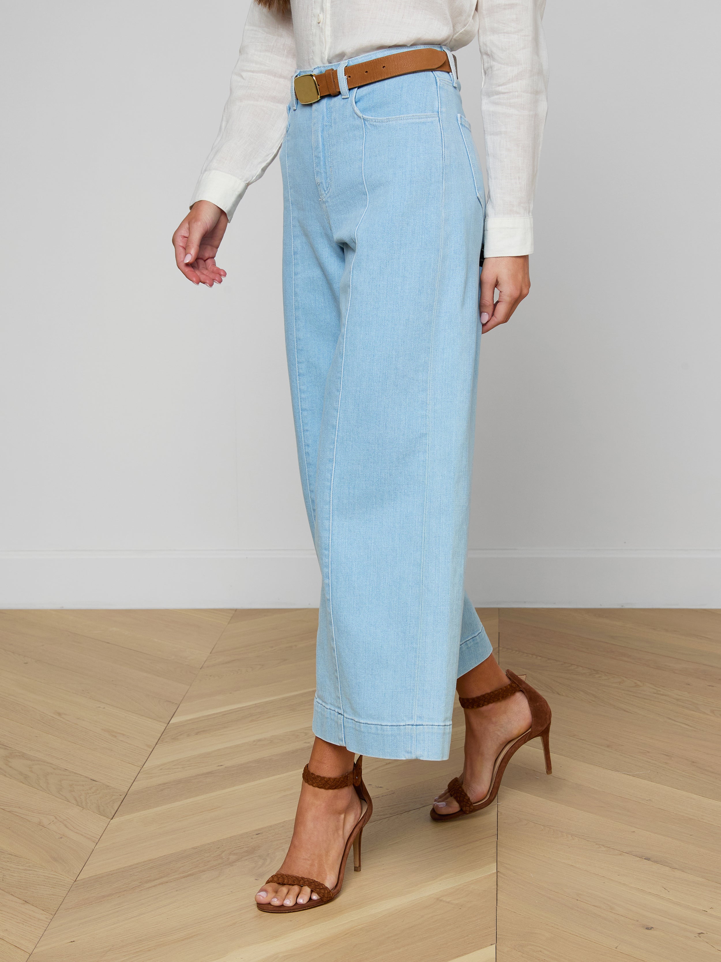 Houston Cropped Wide-Leg Jean In Bayridge