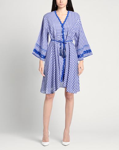 Woman Mini dress Bright blue Size M Cotton