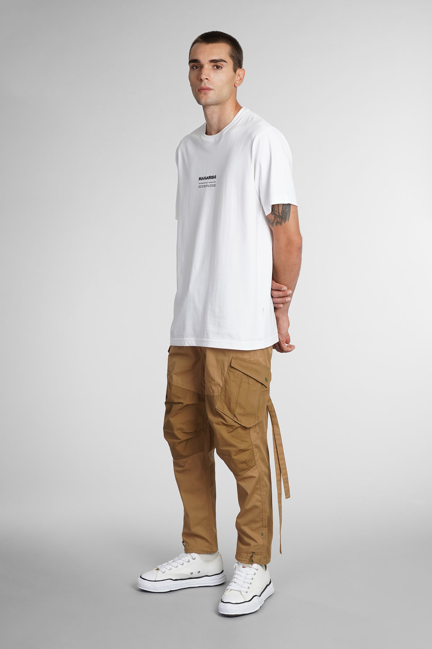 Pants In Beige Cotton