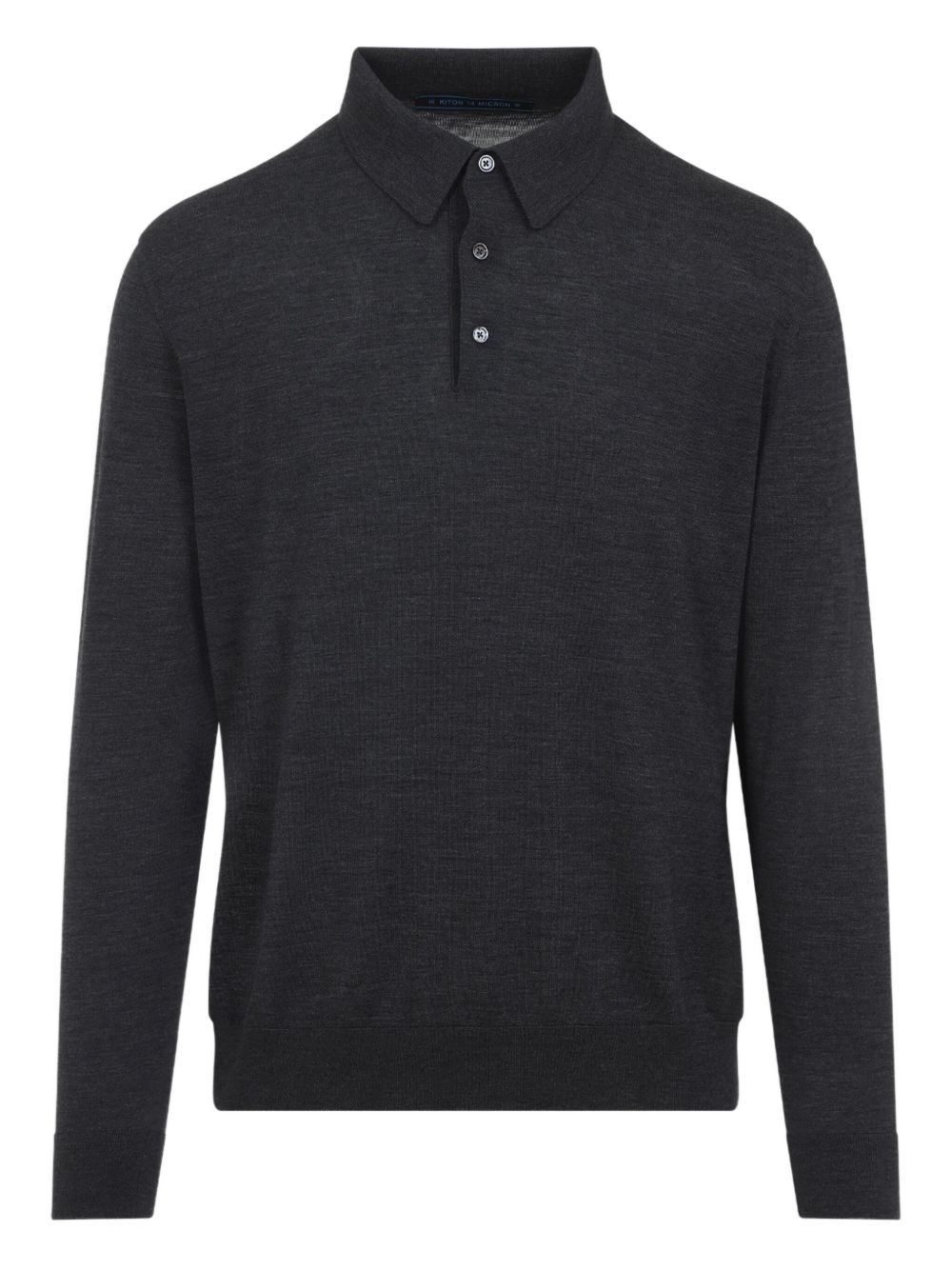 Long-sleeved polo shirt - Grey