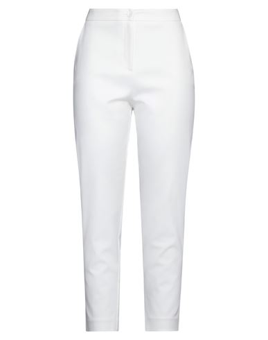 Woman Pants Off white Size 2 Cotton, Polyamide, Elastane