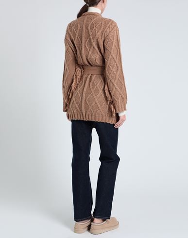 Woman Cardigan Camel Size 6 Acrylic, Mohair wool, Polyamide, Wool
