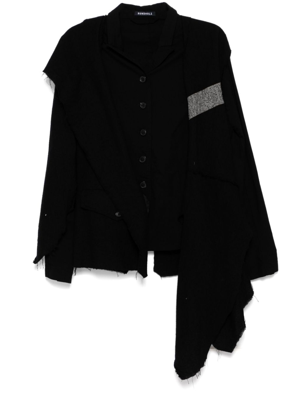 Draped blazer - Black