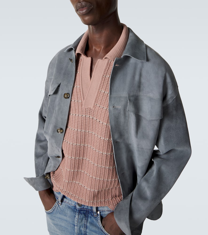 Suede overshirt