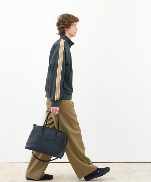 Jacquard Jersey Track Jacket Khaki