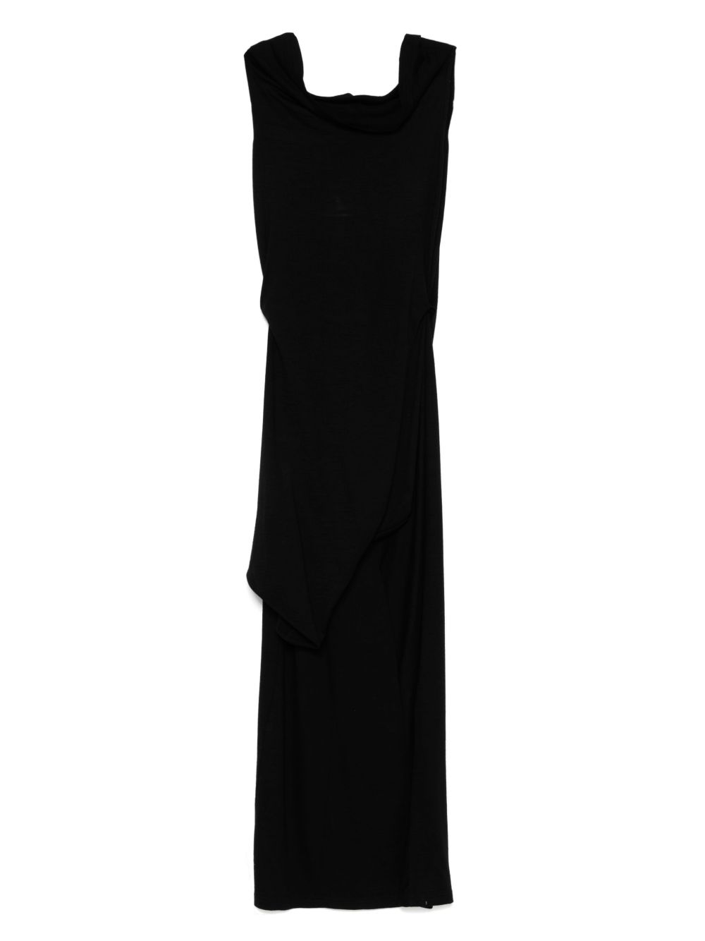 YEHUAFAN wool maxi dress - Black
