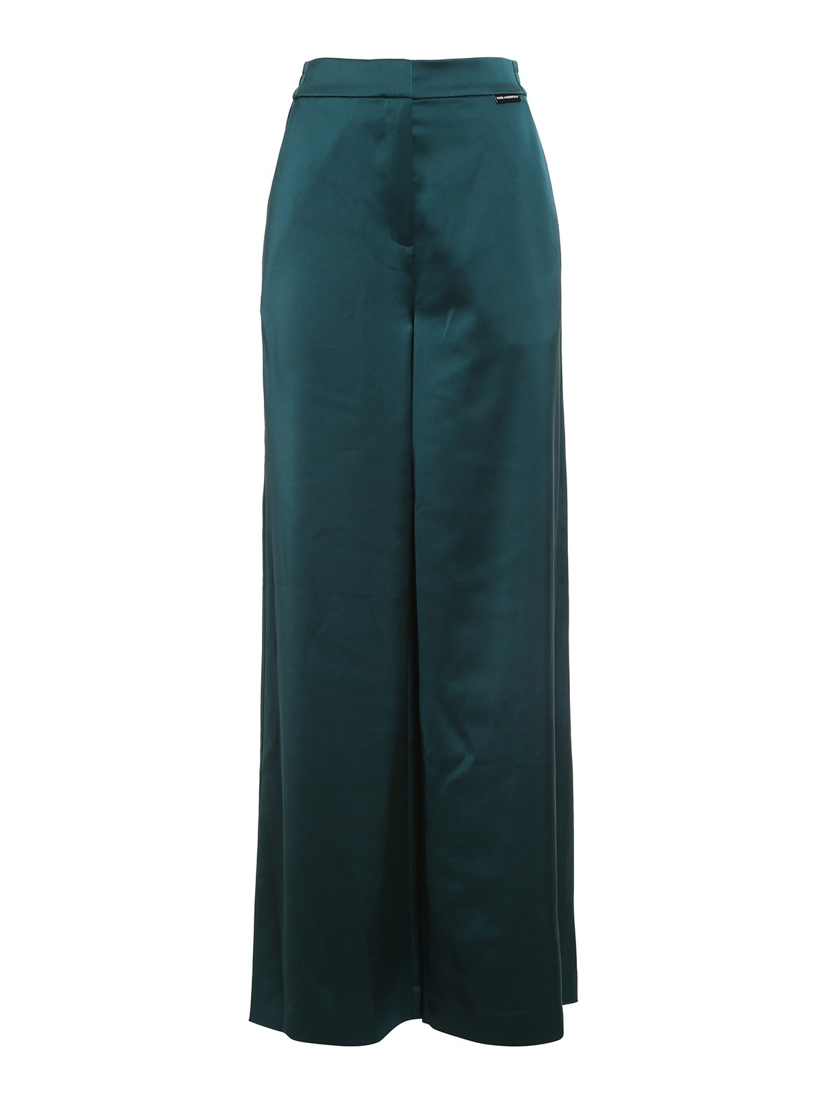 Satin effect trousers
