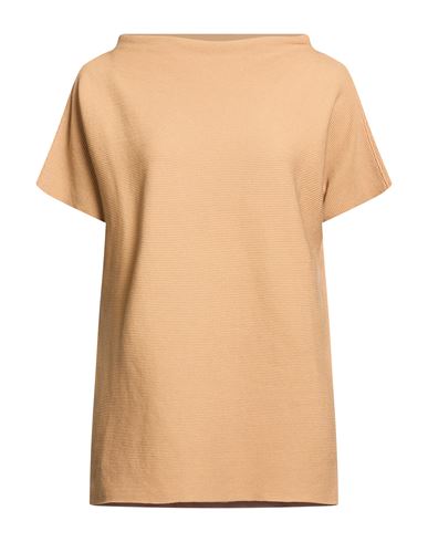 Woman Sweater Camel Size 10 Cotton