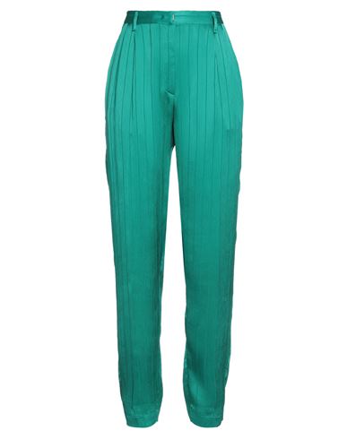 Forte_forte Woman Pants Emerald green Size 0 Viscose, Silk