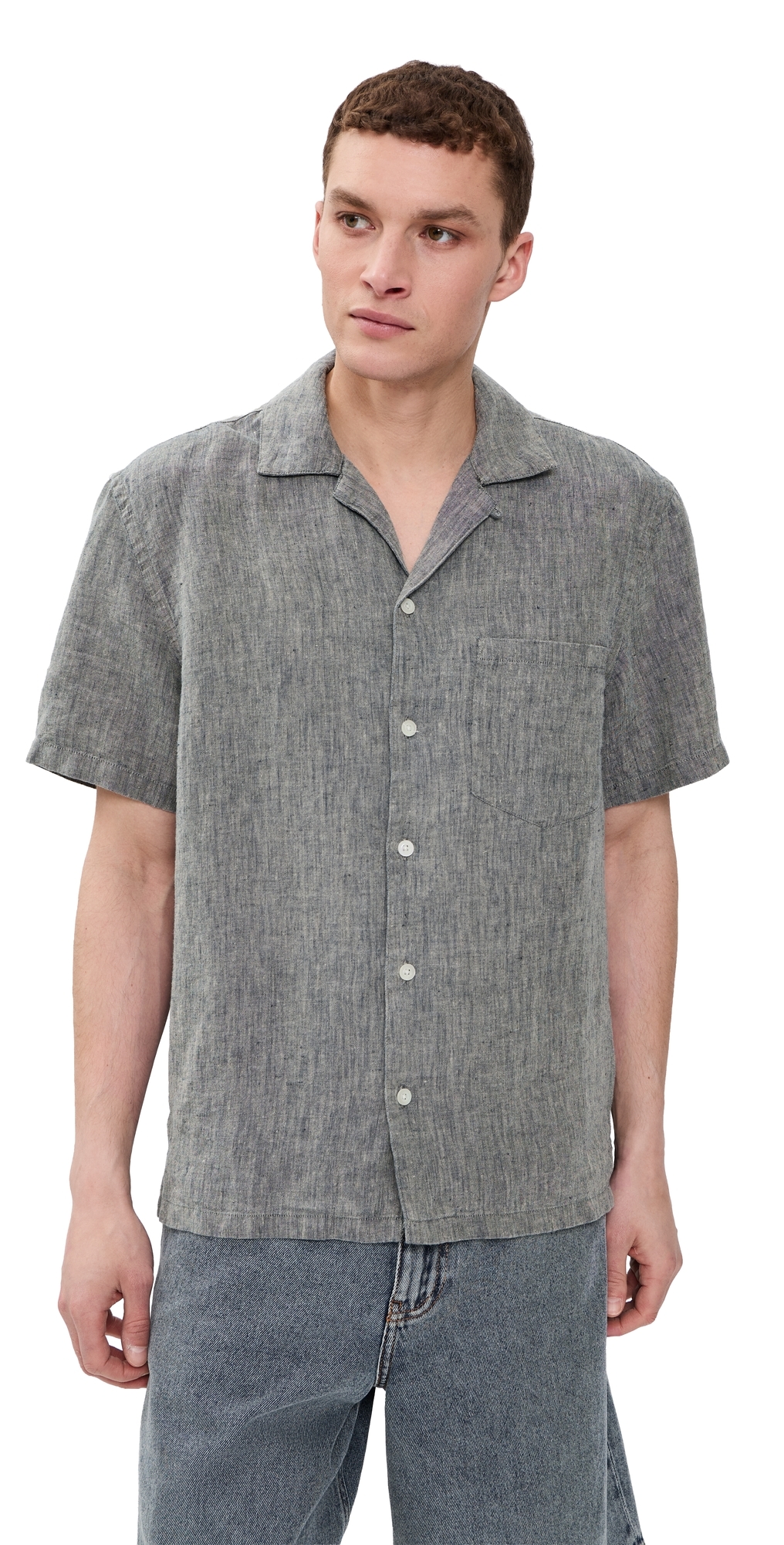Linen Playa Shirt Bone