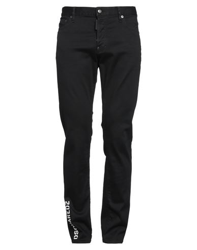 Dsquared2 Man Jeans Black Size 28 Cotton, Polyester, Elastane
