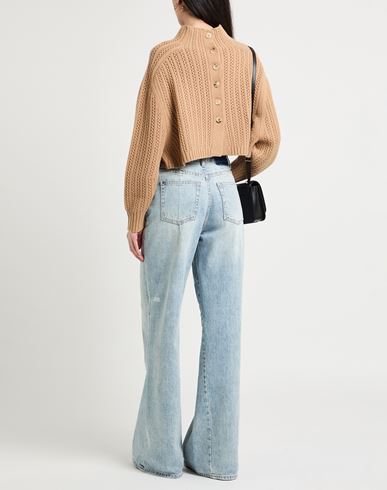 Max Mara Woman Turtleneck Camel Size L Wool, Cashmere