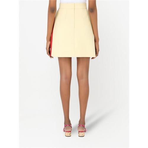 Colour-block high-waisted skirt - Pink