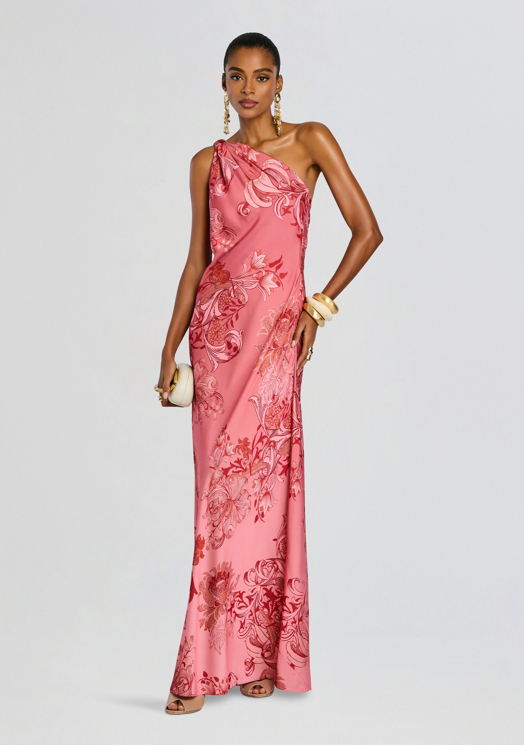 One Shoulder Sash Dress