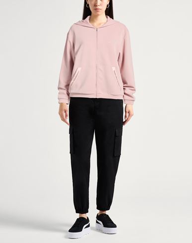 Woman Sweatshirt Antique rose Size M Polyester, Modal, Elastane