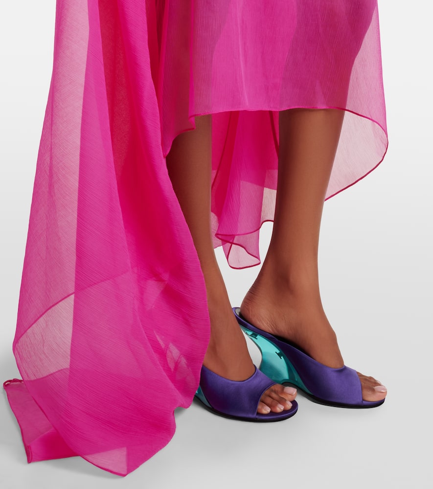 Silk gown