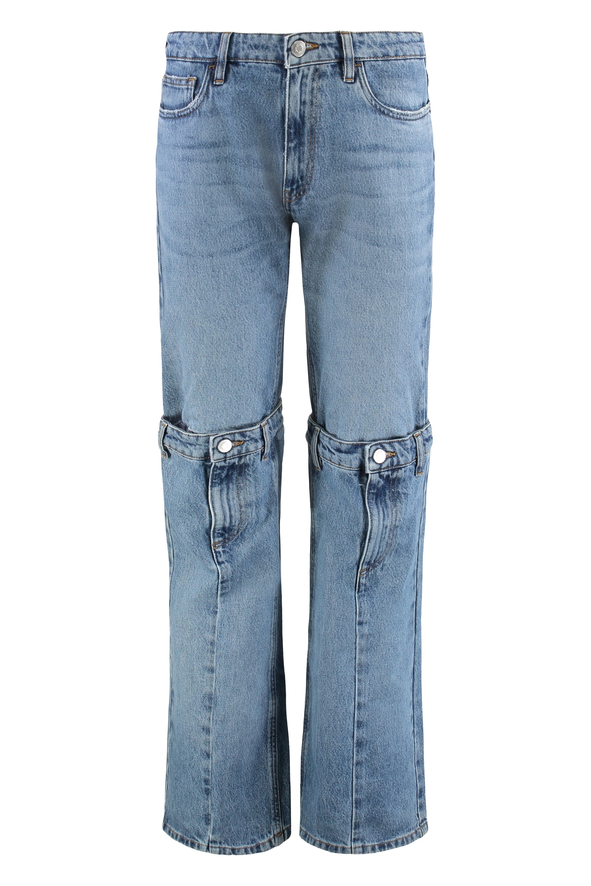 Straight Leg Denim Pants