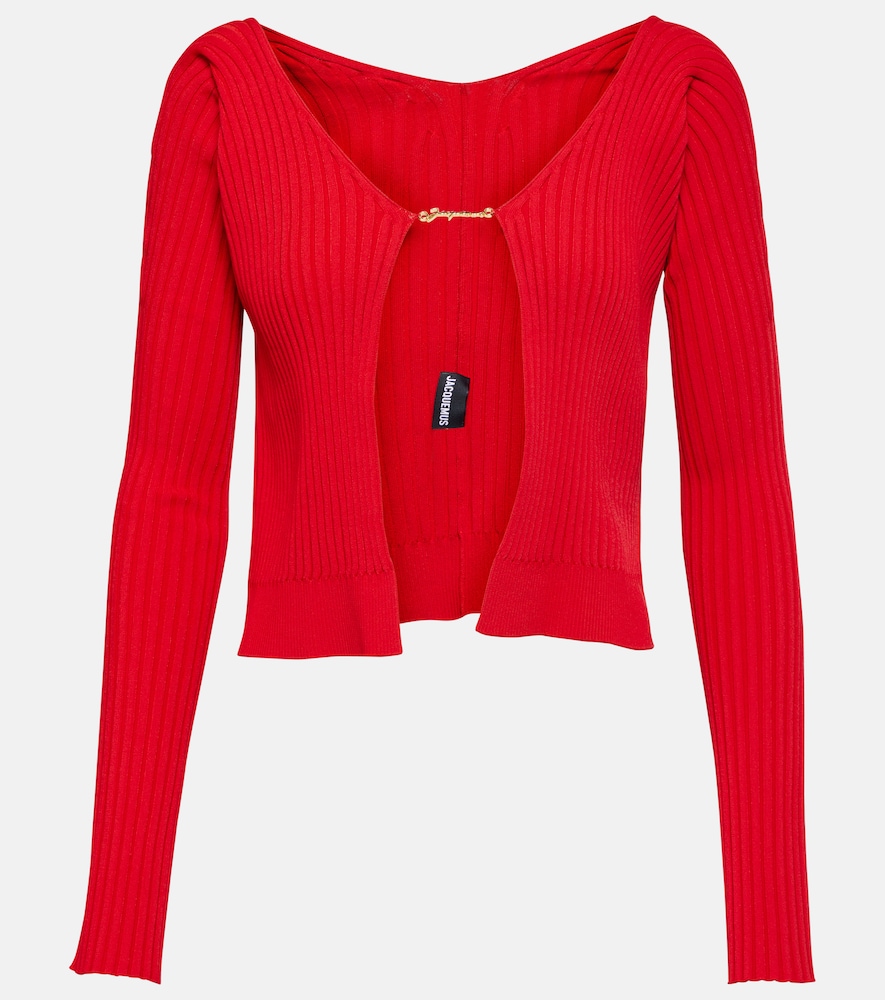 La Maille Pralu ribbed-knit cardigan