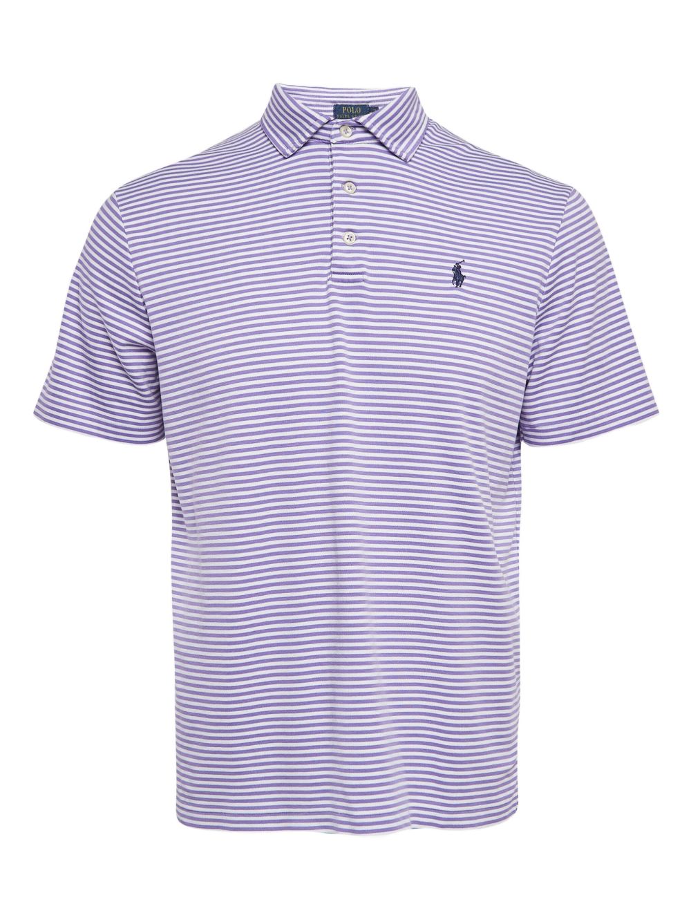 Striped polo shirt - Purple