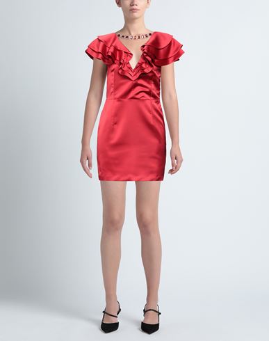 Woman Mini dress Red Size 2 Polyester, Elastane