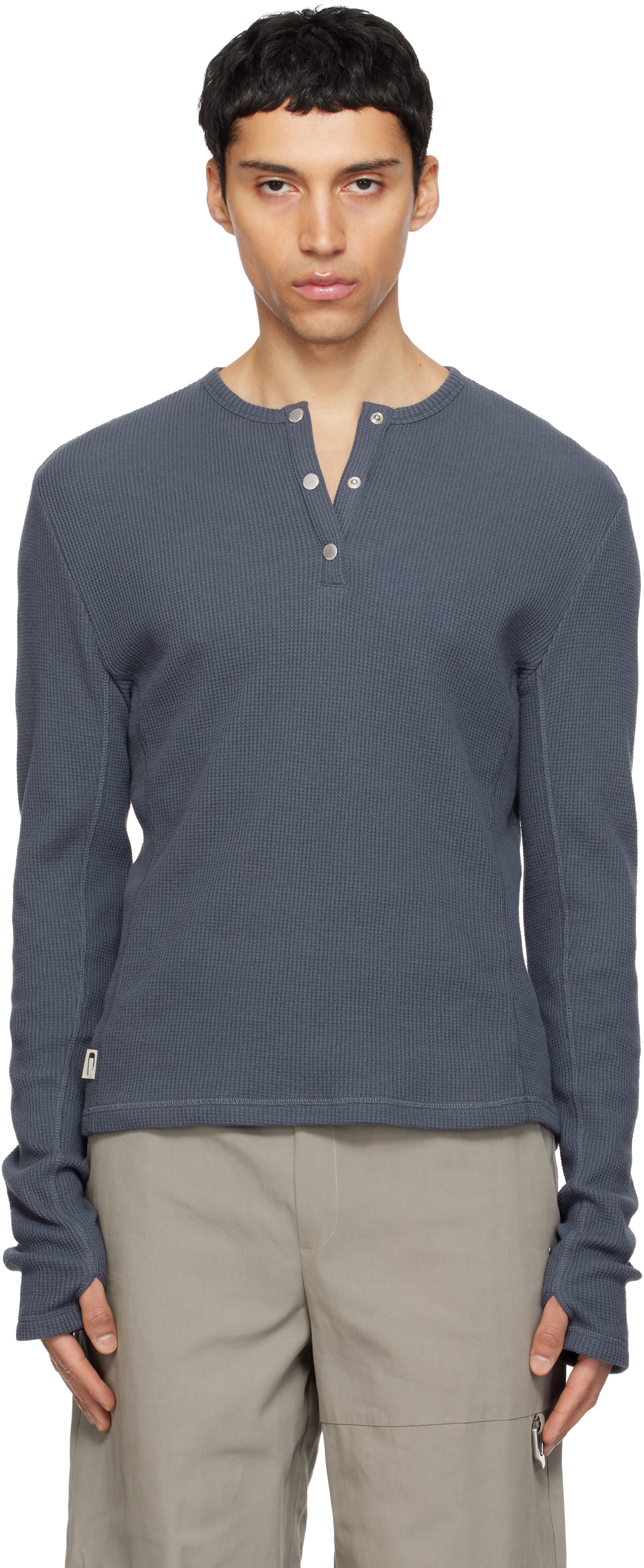 Navy Lis Classic Henley