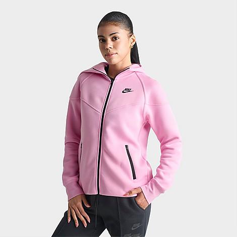 Women's Sportswear Tech Fleece Windrunner Full-Zip Hoodie in Pink Rise/Black