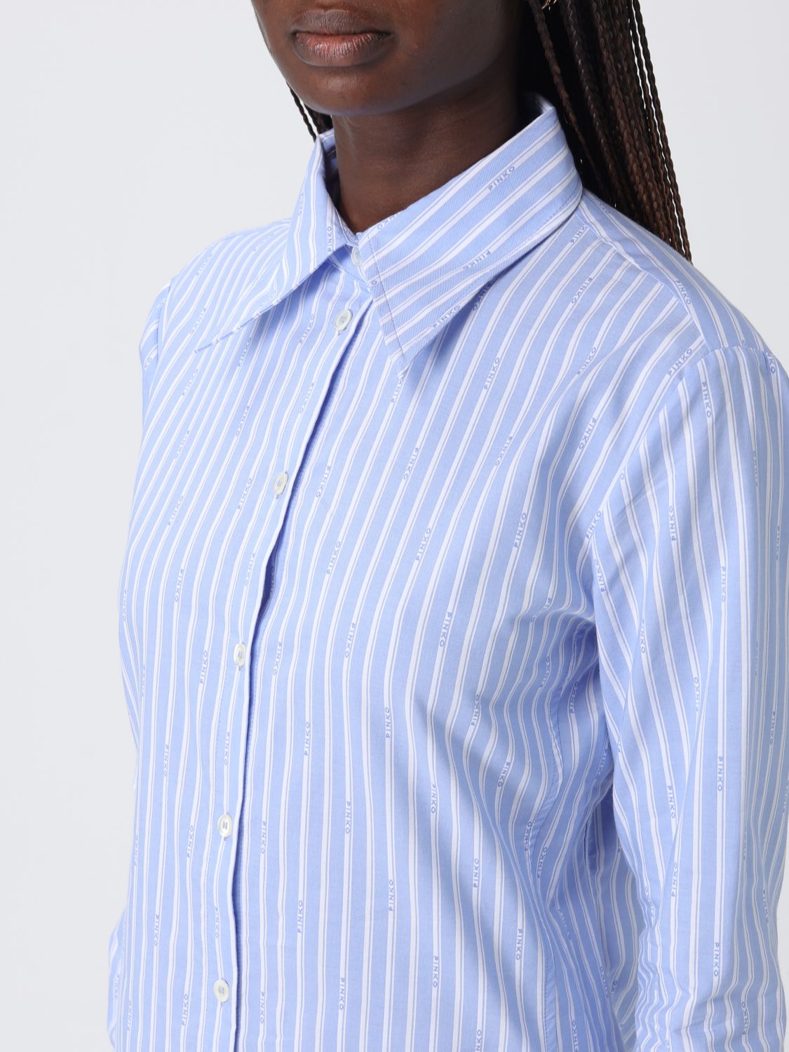 Shirt Woman color Gnawed Blue