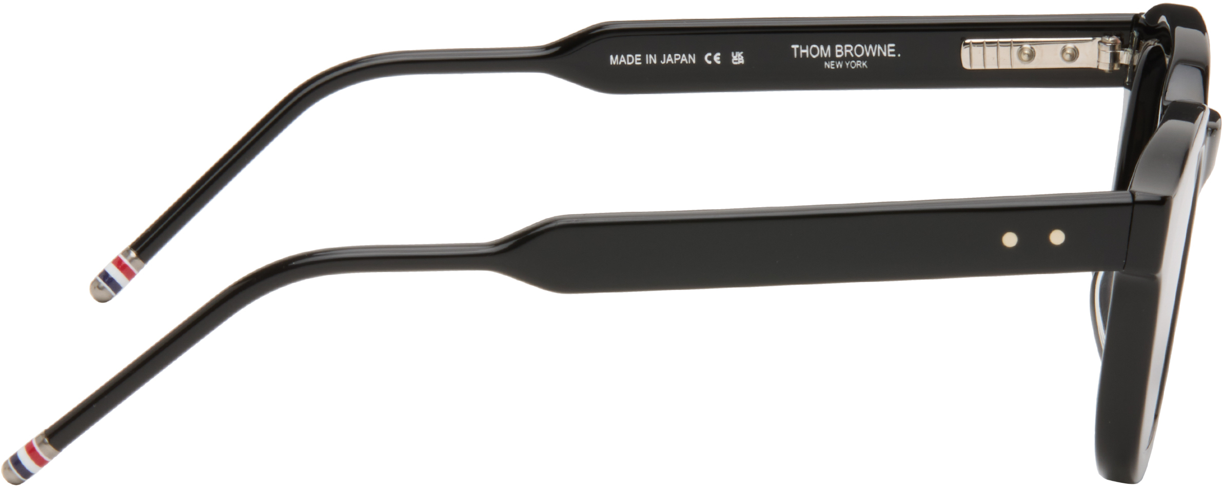 Black Acetate Rectangular Sunglasses