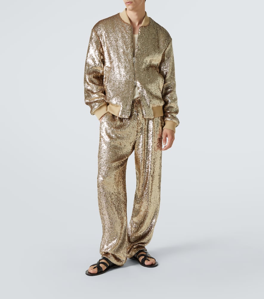 Dries Van Noten Sequined bomber jacket
